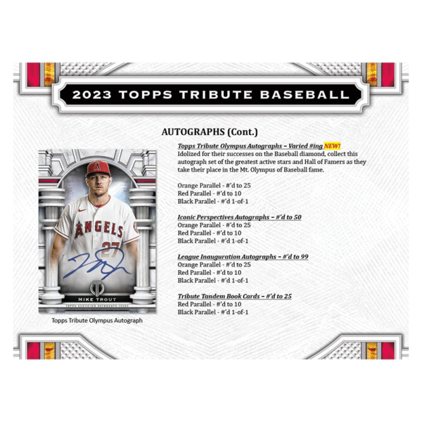 2023 Topps Tribute Baseball Hobby Box - Image 5