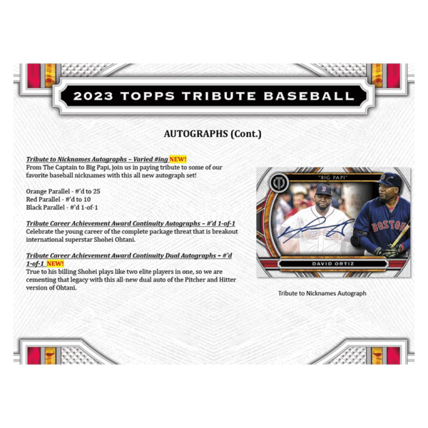 2023 Topps Tribute Baseball Hobby Box - Image 6