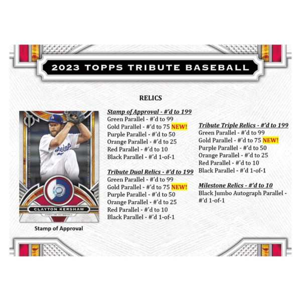 2023 Topps Tribute Baseball Hobby Box - Image 7